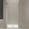 Immagine di PORTA A SOFFIETTO MINDY 97,5-99,5 CM H. 200 CM NERO OPACO CRISTALLO TRASPARENTE