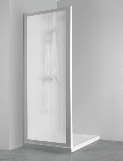 Immagine di PARETE FISSA JOLLY (PER SOFFIETTO 2000/ELBA 75) 80-86 CM BIANCO ACRILICO SATINATO