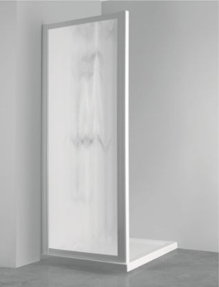 Immagine di PARETE FISSA JOLLY (PER SOFFIETTO 2000/ELBA 75) 62-68 CM BIANCO ACRILICO SATINATO