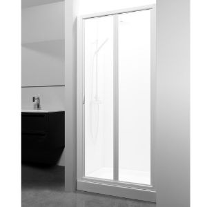 Immagine di PORTA A SOFFIETTO MODELLO 2000 94-100 CM BIANCO ACRILICO SATINATO