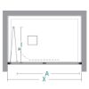 Immagine di PORTA A SOFFIETTO MODELLO 2000 62-68 CM BIANCO ACRILICO SATINATO