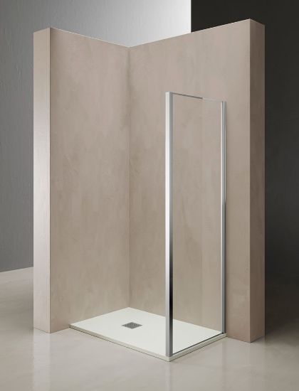 Immagine di DINO PARETE FISSA 67-70 CM CROMO TBRILL CRISTALLO TRASPARENTE TDA