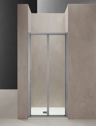 Immagine di DINO PORTA SOFFIETTO 94-100 CM CROMO TBRILL CRISTALLO TRASPARENTE TDA