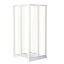 Immagine di BOX DOCCIA ANTIBES ANGOLO SCORREVOLE 70-90 CM BIANCO ACRILICO MODELLO GOCCIA