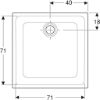 Immagine di PIATTO DOCCIA 45 QUADRATO 80x80 H 4,5 CM BIANCO GEBERIT
