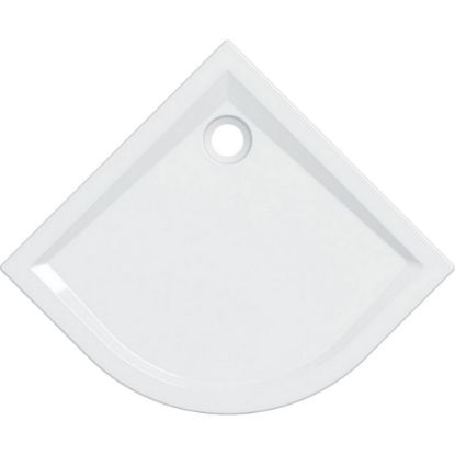 Immagine di PIATTO DOCCIA 60 SEMICIRCOLARE 90 H6 CM BIANCO GEBERIT