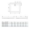 Immagine di PIATTO DOCCIA 60 RETTANGOLARE 100x80 H 6 CM BIANCO GEBERIT