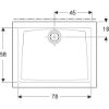Immagine di PIATTO DOCCIA 60 RETTANGOLARE 90x70 H 6 CM BIANCO GEBERIT