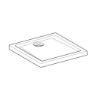 Immagine di PIATTO DOCCIA 60 QUADRATO 80x80 H 6 CM BIANCO GEBERIT