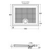 Immagine di PIATTO DOCCIA DOCCIAVIVA 100x80 H 6,5 CM BIANCO SENZA PILETTA GLOBO