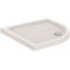Immagine di PIATTO DOCCIA EUROVIT SHOWER SEMICIRCOLARE 90 H7 CM PILETTA DIAMETRO 90 MM BIANCO IDEAL STANDARD