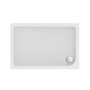 Immagine di PIATTO DOCCIA EUROVIT SHOWER 120X80 H7 CM PILETTA DIAMETRO 90 MM BIANCO IDEAL STANDARD