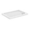 Immagine di PIATTO DOCCIA EUROVIT SHOWER 100x70 H 7 CM PILETTA DIAMETRO 90 MM BIANCO IDEAL STANDARD