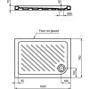 Immagine di PIATTO DOCCIA EUROVIT SHOWER 100x70 H 7 CM PILETTA DIAMETRO 90 MM BIANCO IDEAL STANDARD