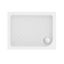 Immagine di PIATTO DOCCIA EUROVIT SHOWER 90x70 H 7 CM PILETTA DIAMETRO 90 MM BIANCO IDEAL STANDARD