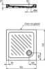 Immagine di PIATTO DOCCIA EUROVIT SHOWER 70x70 H 7 CM PILETTA DIAMETRO 90 MM BIANCO IDEAL STANDARD