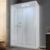 Immagine di CABINA DOCCIA K-1000 120X80 VAPBJTTBIDS TRASPARENTE-BIANCO KINEDO-SFA