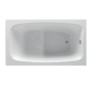 Immagine di VASCA RESINA SOLO GUSCIO 120X70 BIANCA SEDILE