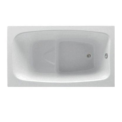 Immagine di VASCA IN RESINA SOLO GUSCIO 120x70 CM BIANCO CON SEDILE