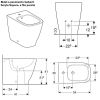 Immagine di BIDET SMYLE FILO PARETE CERAMICA BIANCA GEBERIT