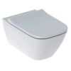 Immagine di VASO SMYLE SOSPESO RIMFREE CON SEDILE AMMORTIZZATO CERAMICA BIANCA GEBERIT