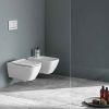 Immagine di VASO SMYLE SOSPESO RIMFREE CON SEDILE AMMORTIZZATO CERAMICA BIANCA GEBERIT