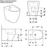 Immagine di BIDET ACANTO FILO PARETE CERAMICA BIANCA GEBERIT