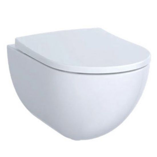 Immagine di VASO ACANTO SOSPESO RIMFREE CON SEDILE AMMORTIZZATO GEBERIT