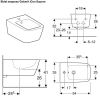 Immagine di BIDET ICON SQUARE SOSPESO CERAMICA BIANCA GEBERIT