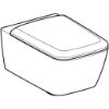 Immagine di VASO ICON SQUARE SOSPESO RIMFREE CON SEDILE AMMORTIZZATO CERAMICA BIANCA GEBERIT