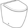Immagine di VASO ICON 2022 SET FILO PARETE A PAVIMENTO RIMFREE CON SEDILE AMMORTIZZATO SGANCIO RAPIDO CERAMICA BIANCA GEBERIT