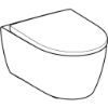 Immagine di VASO ICON 2022 SET SOSPESO RIMFREE CON SEDILE AMMORTIZZATO SGANCIO RAPIDO CERAMICA BIANCA OPACA GEBERIT