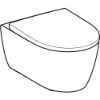 Immagine di VASO ICON 2022 SET SOSPESO RIMFREE CON SEDILE AMMORTIZZATO SGANCIO RAPIDO CERAMICA BIANCA OPACA GEBERIT