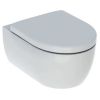 Immagine di VASO ICON SOSPESO CON SEDILE TERMOINDURENTE CERAMICA BIANCA GEBERIT