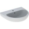 Immagine di LAVABO SELNOVA 55x44 CM INSTALLAZIONE SOSPESA O SU COLONNA MONOFORO CERAMICA BIANCA GEBERIT