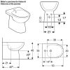 Immagine di BIDET SELNOVA FILO PARETE MONOFORO CERAMICA BIANCA GEBERIT