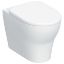 Immagine di VASO SELNOVA PREMIUM SET FILO PARETE RIMFREE CON SEDILE AMMORTIZZATO CERAMICA BIANCA GEBERIT