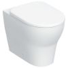 Immagine di VASO SELNOVA PREMIUM SET FILO PARETE RIMFREE CON SEDILE CHIUSURA STANDARD CERAMICA BIANCA GEBERIT