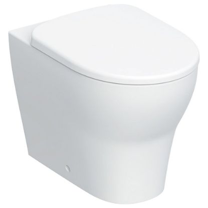 Immagine di VASO SELNOVA PREMIUM SET FILO PARETE RIMFREE CON SEDILE CHIUSURA STANDARD GEBERIT