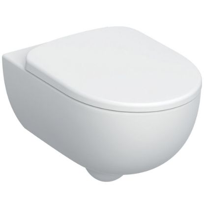 Immagine di VASO SELNOVA PREMIUM SET SOSPESO RIMFREE CON SEDILE CHIUSURA STANDARD GEBERIT