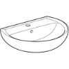 Immagine di LAVABO COLIBRI 55x42 CM INSTALLAZIONE SOSPESA O SU COLONNA MONOFORO CERAMICA BIANCA GEBERIT