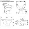 Immagine di VASO COLIBRI' DUO MONOBLOCCO SCARICO PARETE CERAMICA BIANCA GEBERIT (SENZA SEDILE)