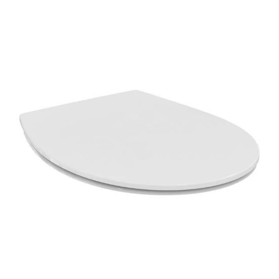 Immagine di COPRIWATER EUROVIT CERNIERE IN METALLO CHIUSURA NORMALE BIANCO LUCIDO IDEAL STANDARD