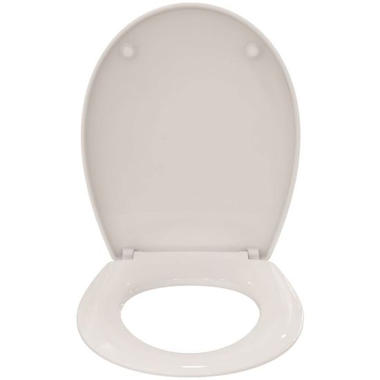 Immagine di COPRIWATER EUROVIT CERNIERE NYLON CHIUSURA NORMALE BIANCO LUCIDO IDEAL STANDARD