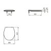 Immagine di COPRIWATER EUROVIT CERNIERE NYLON CHIUSURA NORMALE BIANCO LUCIDO IDEAL STANDARD