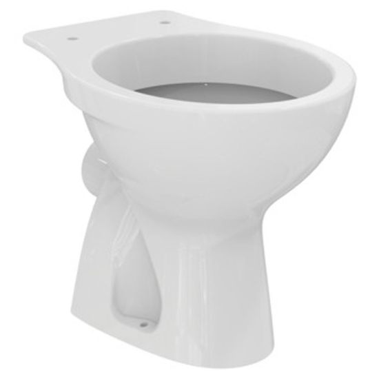 Immagine di VASO EUROVIT A TERRA DISTANZIATO SCARICO PARETE IDEAL STANDARD (SENZA SEDILE)