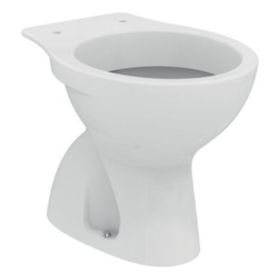 Immagine di VASO EUROVIT A TERRA DISTANZIATO SCARICO PAVIMENTO IDEAL STANDARD (SENZA SEDILE)