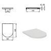 Immagine di COPRIWATER BLEND CURVE CHIUSURA NORMALE BIANCO LUCIDO IDEAL STANDARD
