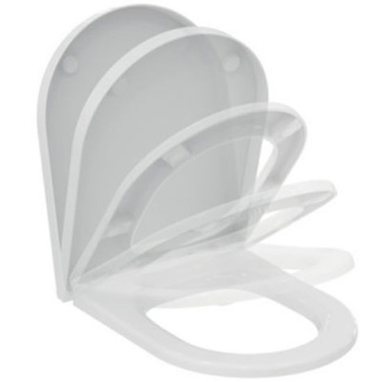 Immagine di COPRIWATER BLEND CURVE CHIUSURA RALLENTATA BIANCO LUCIDO IDEAL STANDARD