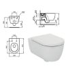 Immagine di VASO BLEND CURVE SOSPESO IDEAL STANDARD (SENZA SEDILE)
